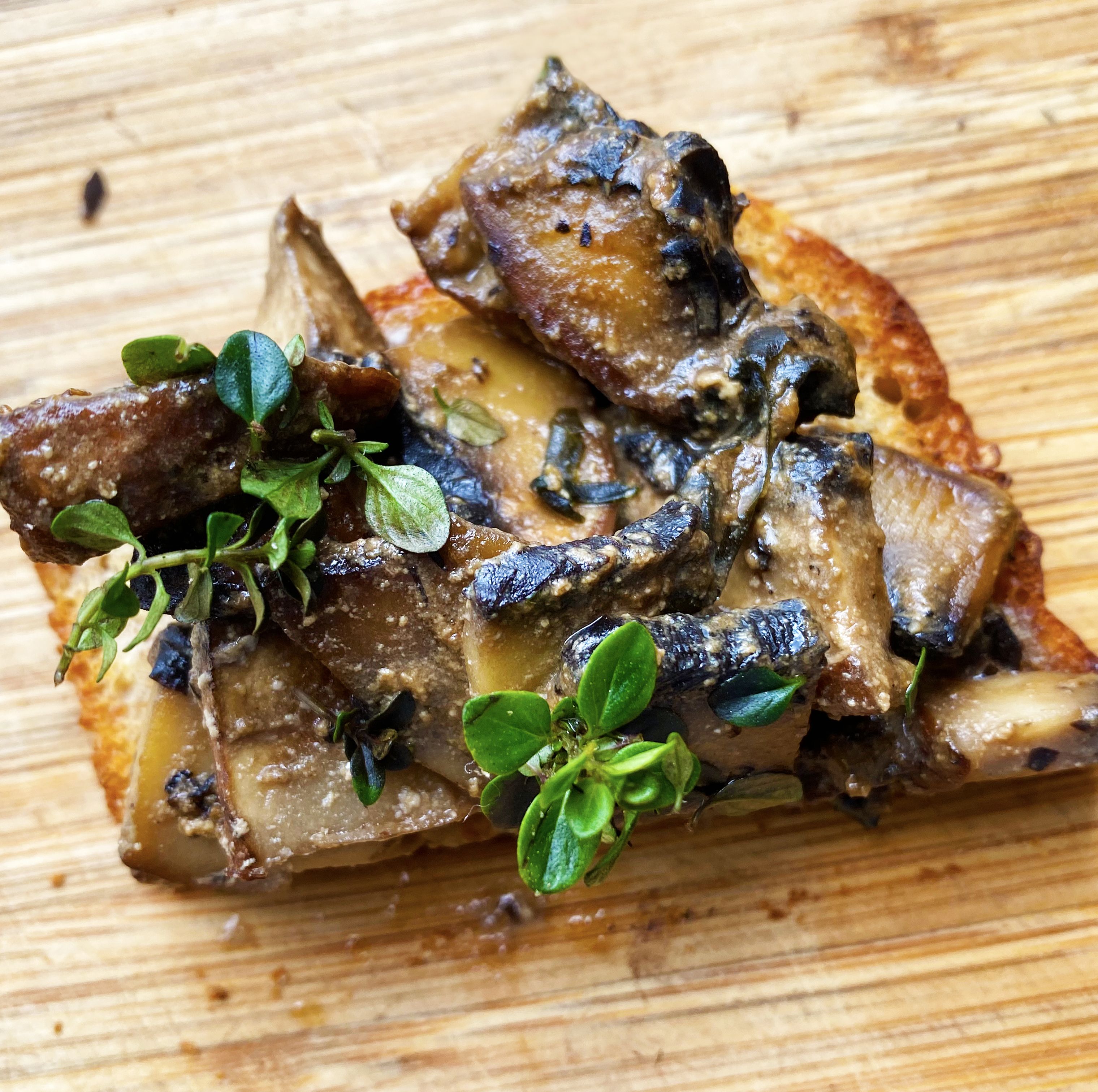 Miso Mushrooms On Toast